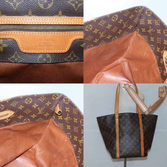 LOUIS VUITTON Monogram Sac Shopping Tote Bag M51108 LV Auth 123056 - Picture 13 of 14